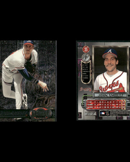 John Smoltz Atlanta Braves Baseball 10-Card Lot Topps EX