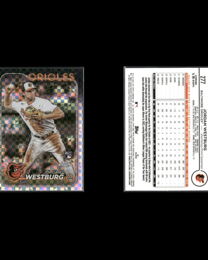 Jordan Westburg Baltimore Orioles Baseball 7-Card Lot Topps EX