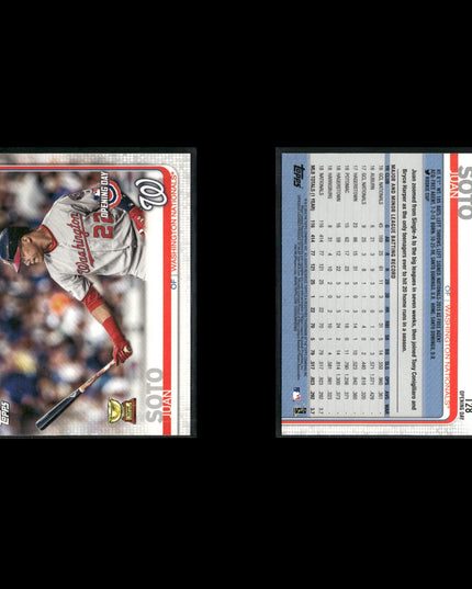 Juan Soto Washington Nationals Baseball 12-Card Lot Topps EX