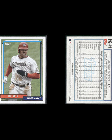 Juan Soto Washington Nationals Baseball 12-Card Lot Topps EX