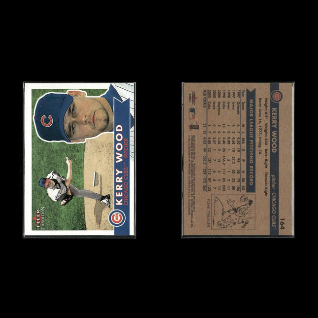 Kerry Wood Chicago Cubs Baseball 4-Card Lot Topps EX
