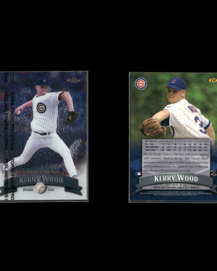 Kerry Wood Chicago Cubs Baseball 4-Card Lot Topps EX