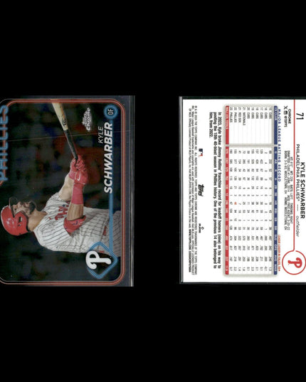 Kyle Schwarber Chicago Cubs Baseball 4-Card Lot Topps EX