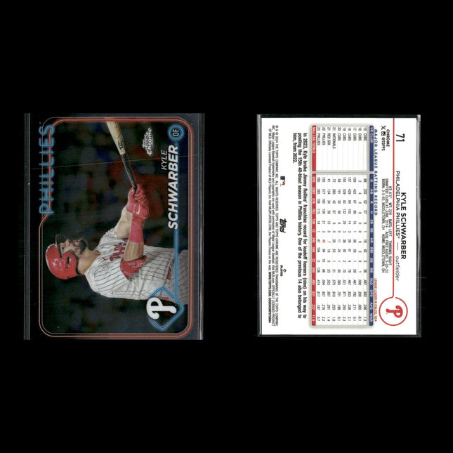 Kyle Schwarber Chicago Cubs Baseball 4-Card Lot Topps EX
