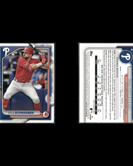 Kyle Schwarber Chicago Cubs Baseball 4-Card Lot Topps EX