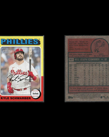 Kyle Schwarber Chicago Cubs Baseball 4-Card Lot Topps EX