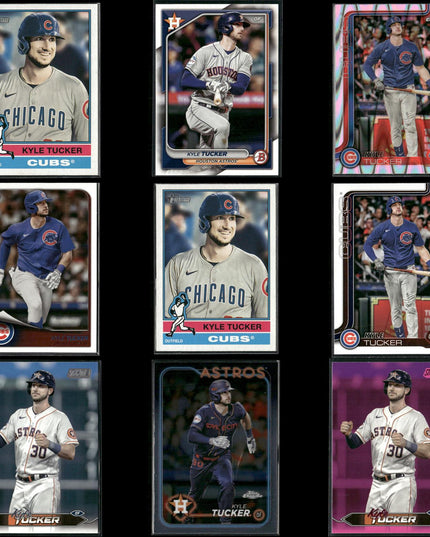 Kyle Tucker Houston Astros Baseball 9-Card Lot Topps EX