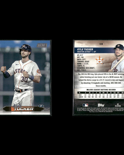 Kyle Tucker Houston Astros Baseball 9-Card Lot Topps EX