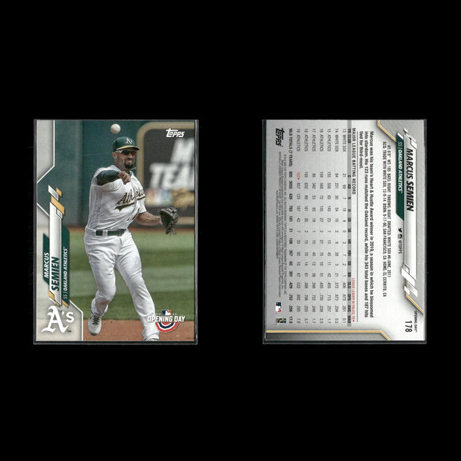 Marcus Semien Oakland Athletics Baseball 8-Card Lot Topps EX