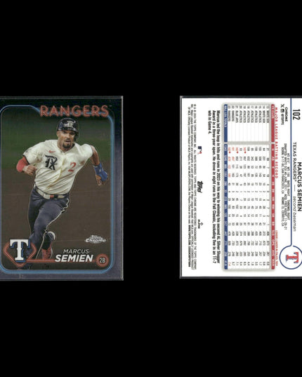 Marcus Semien Oakland Athletics Baseball 8-Card Lot Topps EX