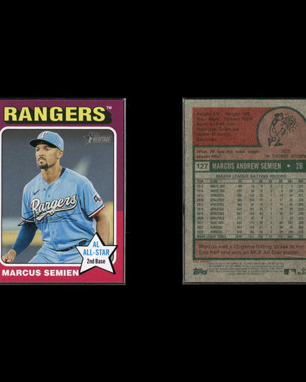 Marcus Semien Oakland Athletics Baseball 8-Card Lot Topps EX