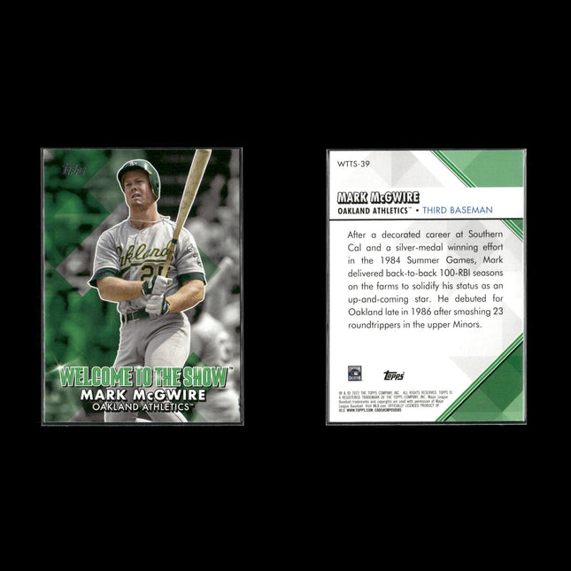 Mark McGwire Oakland Athletics Baseball 6-Card Lot Topps EX