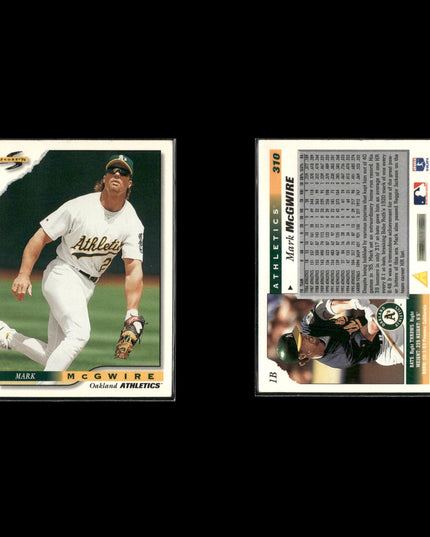 Mark McGwire Oakland Athletics Baseball 6-Card Lot Topps EX