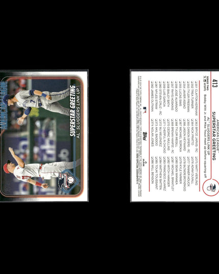 Mike Trout Los Angeles Angels Baseball 10-Card Lot Topps EX