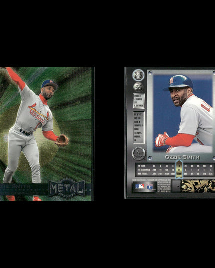 Ozzie Smith Cardinals Card Lot (12) HOF Assorted Topps Fleer Donruss