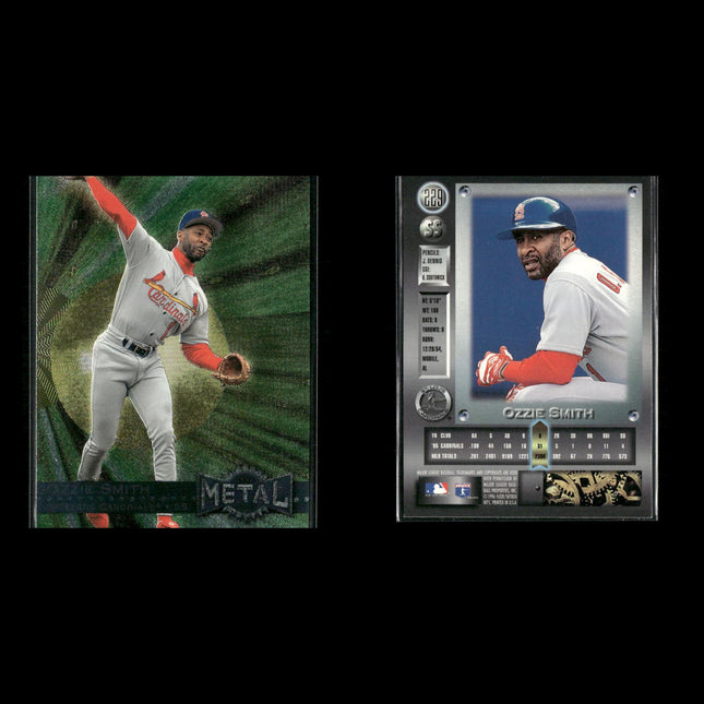 Ozzie Smith Cardinals Card Lot (12) HOF Assorted Topps Fleer Donruss