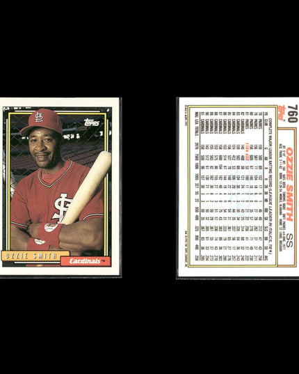 Ozzie Smith Cardinals Card Lot (12) HOF Assorted Topps Fleer Donruss
