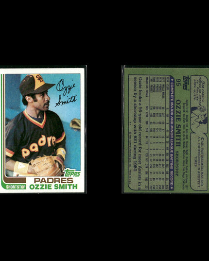 Ozzie Smith St. Louis Cardinals Baseball 13-Card Lot Topps EX