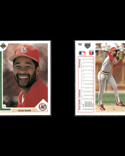 Ozzie Smith St. Louis Cardinals Baseball 13-Card Lot Topps EX