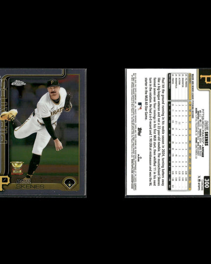 Paul Skenes Pittsburgh Pirates Baseball 8-Card Lot Topps EX