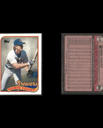 Robin Yount Milwaukee Brewers Baseball 11-Card Lot Topps EX