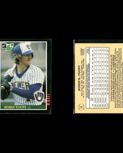 Robin Yount Milwaukee Brewers Baseball 11-Card Lot Topps EX