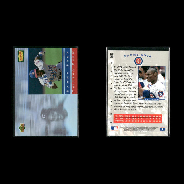 Sammy Sosa Chicago Cubs Baseball 9-Card Lot Topps EX