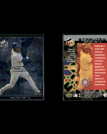 Sammy Sosa Chicago Cubs Baseball 9-Card Lot Topps EX