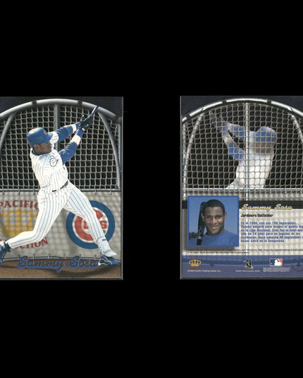 Sammy Sosa Chicago Cubs Baseball 9-Card Lot Topps EX