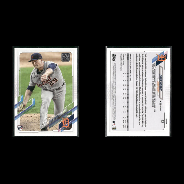 Tarik Skubal Detroit Tigers Baseball 5-Card Lot Topps EX
