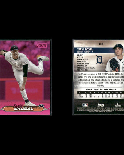 Tarik Skubal Detroit Tigers Baseball 5-Card Lot Topps EX