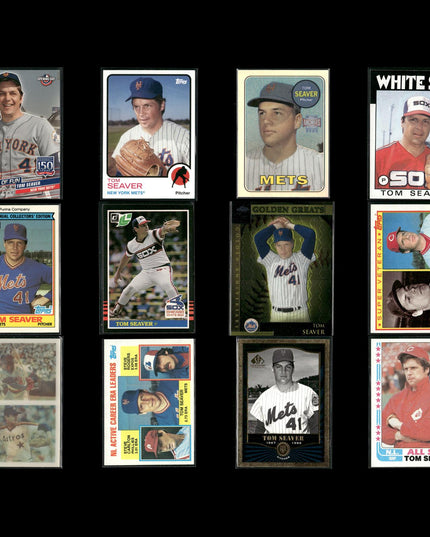 Tom Seaver New York Mets Baseball 12-Card Lot Topps EX