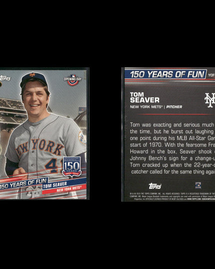 Tom Seaver New York Mets Baseball 12-Card Lot Topps EX