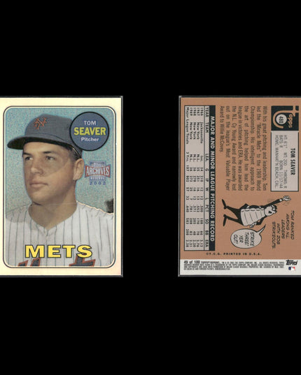 Tom Seaver New York Mets Baseball 12-Card Lot Topps EX