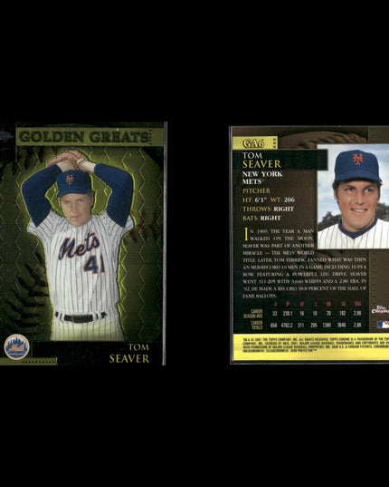 Tom Seaver New York Mets Baseball 12-Card Lot Topps EX