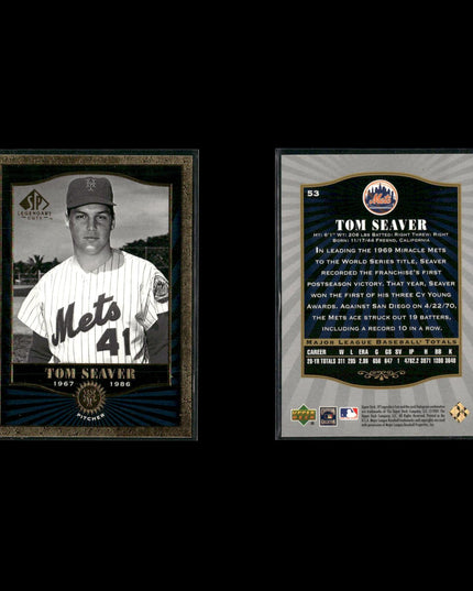 Tom Seaver New York Mets Baseball 12-Card Lot Topps EX