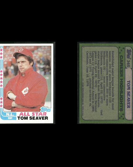 Tom Seaver New York Mets Baseball 12-Card Lot Topps EX