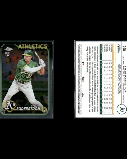 Tyler Soderstrom Oakland Athletics Baseball 4-Card Lot Topps EX