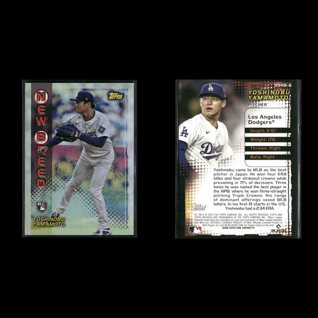 Yoshinobu Yamamoto Los Angeles Dodgers Baseball 7-Card Lot Topps EX