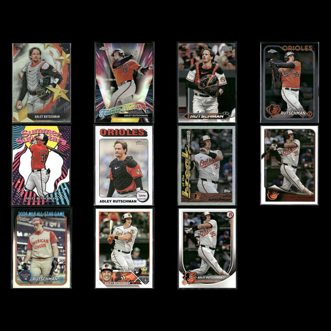 Adley Rutschman Baltimore Orioles Baseball 11-Card Lot Topps EX