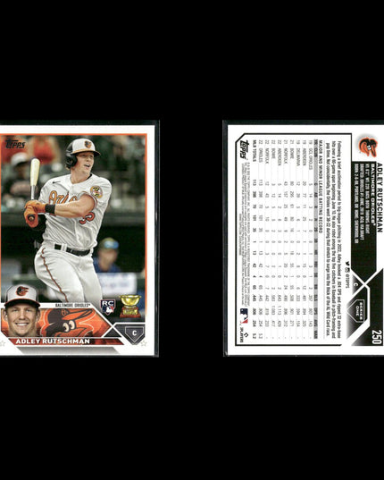 Adley Rutschman Baltimore Orioles Baseball 11-Card Lot Topps EX