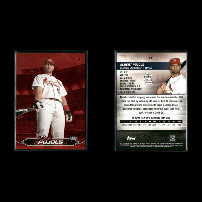 Albert Pujols St. Louis Cardinals Baseball 6-Card Lot Topps EX