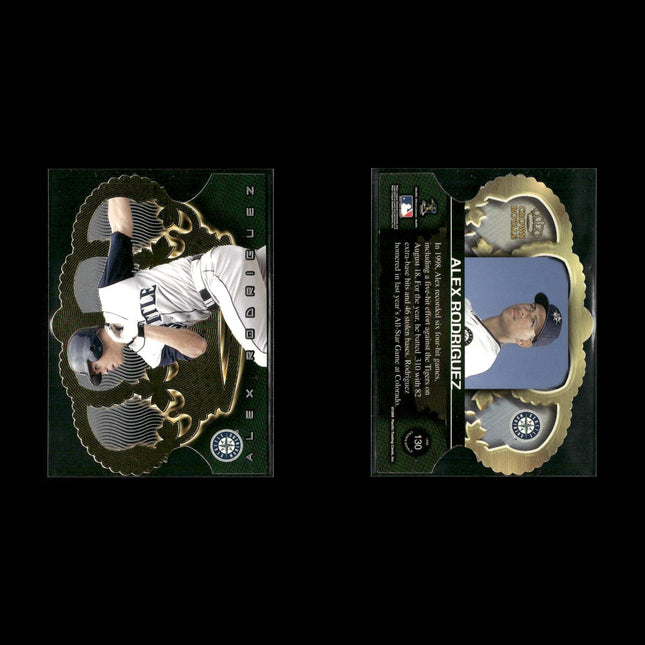 Alex Rodriguez Seattle Mariners Baseball 10-Card Lot Topps EX