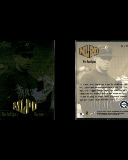 Alex Rodriguez Seattle Mariners Baseball 10-Card Lot Topps EX