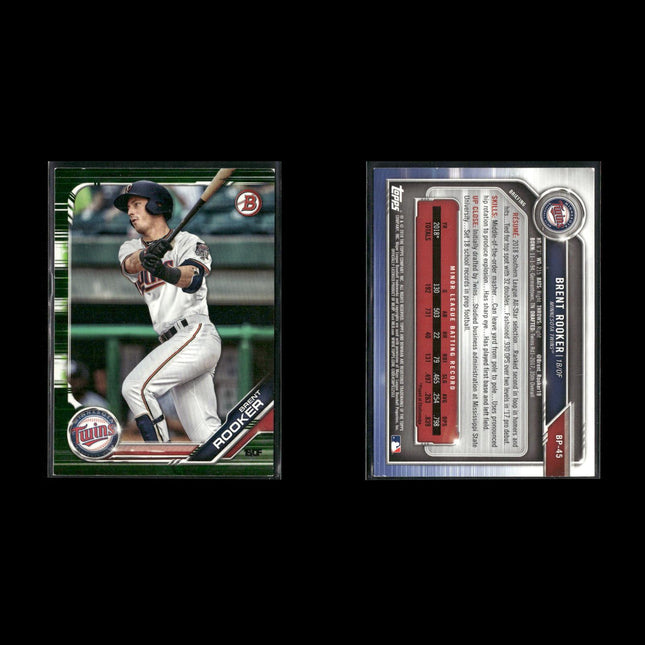 Brent Rooker Oakland Athletics Baseball 5-Card Lot Topps EX