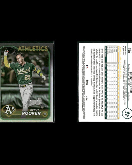 Brent Rooker Oakland Athletics Baseball 5-Card Lot Topps EX