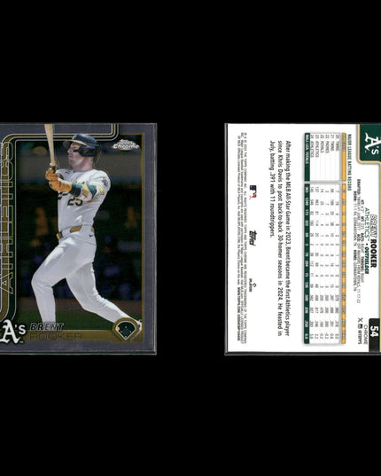 Brent Rooker Oakland Athletics Baseball 5-Card Lot Topps EX