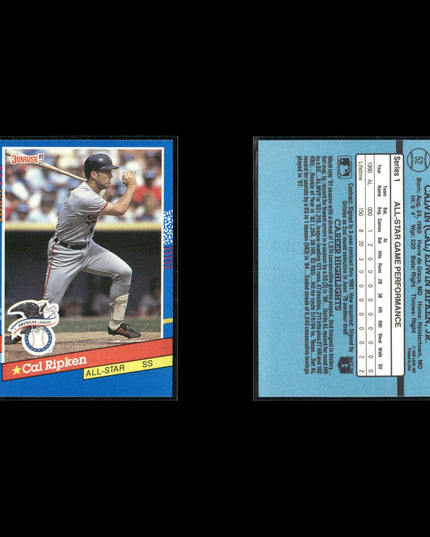 Cal Ripken Jr. Baltimore Orioles Baseball 12-Card Lot Topps EX