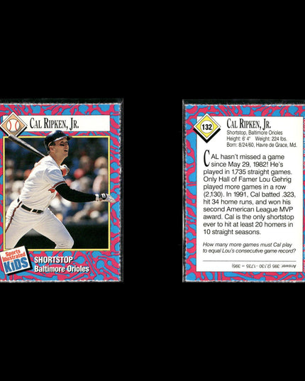 Cal Ripken Jr. Baltimore Orioles Baseball 12-Card Lot Topps EX