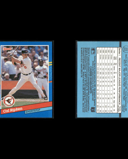 Cal Ripken Jr. Baltimore Orioles Baseball 12-Card Lot Topps EX